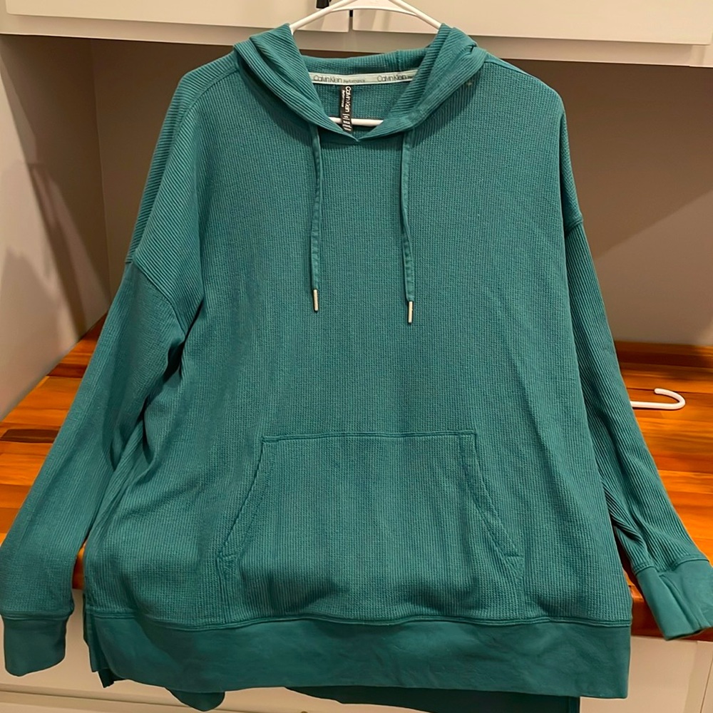 Men’s Calvin Klein Performance Green casual hoodie Large